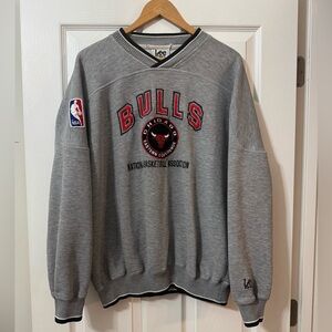 Vintage Lee Sport NBA Chicago Bulls Embroidered Sweatshirt Size Large